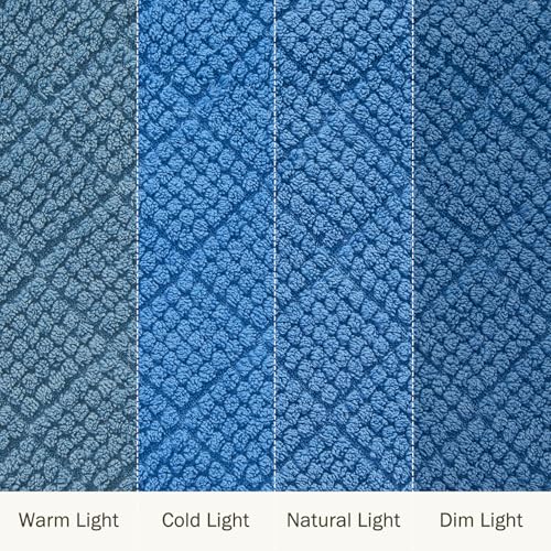 Image of EMME Fleece Blanket, 3D Jacquard Throw Blanket for Couch and Bed, Soft Cozy and Fluffy Blankets Lightweight Luxury Flannel with Waffle Design (Navy Blue, 60 inch x 80 inch)