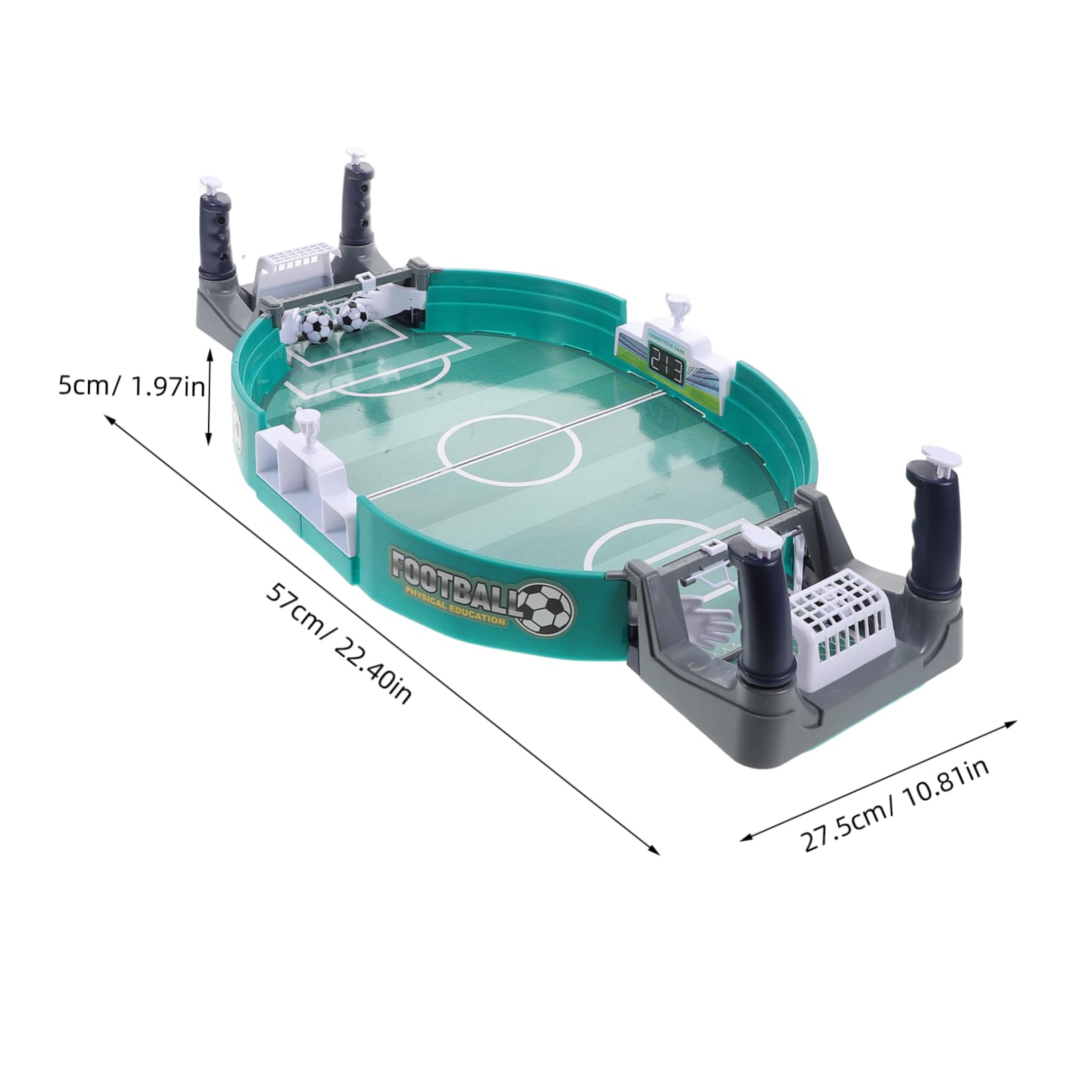 YARNOW Enhance Boys and Girls' Motor Skills Interactive Tabletop Soccer Family Game Set Compact Portable