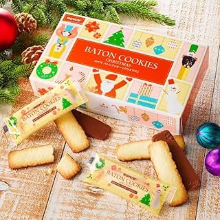 ROYCE'(ロイズ) クリスマス バトンクッキー [ココナッツ25枚入り] ギフト袋付き