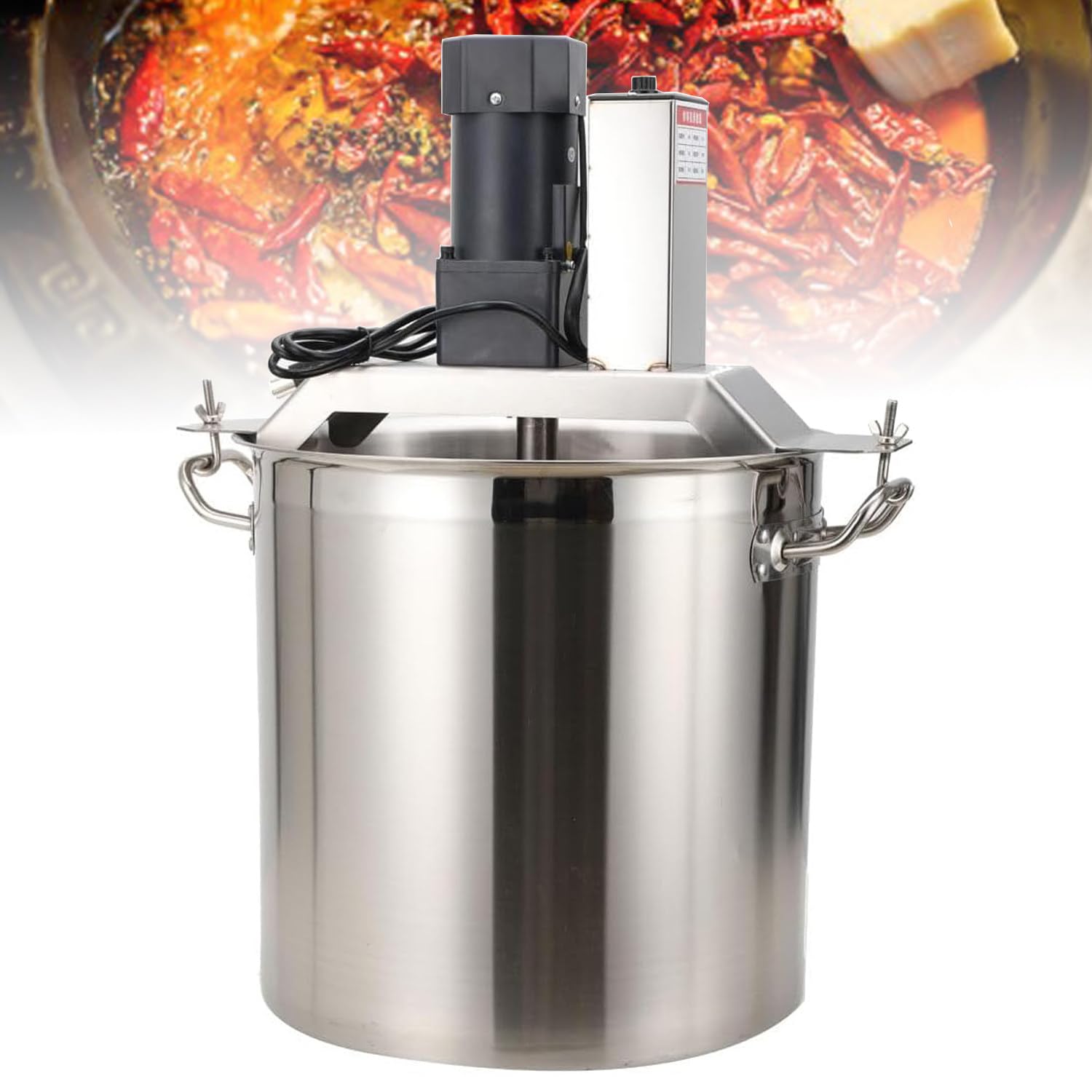 GLJTUO Electric Mixer Machine,Commercial Electric Mixer with Heating Function, Automatic Stirring for Jam, Sauce, and Filling Preparation,40L