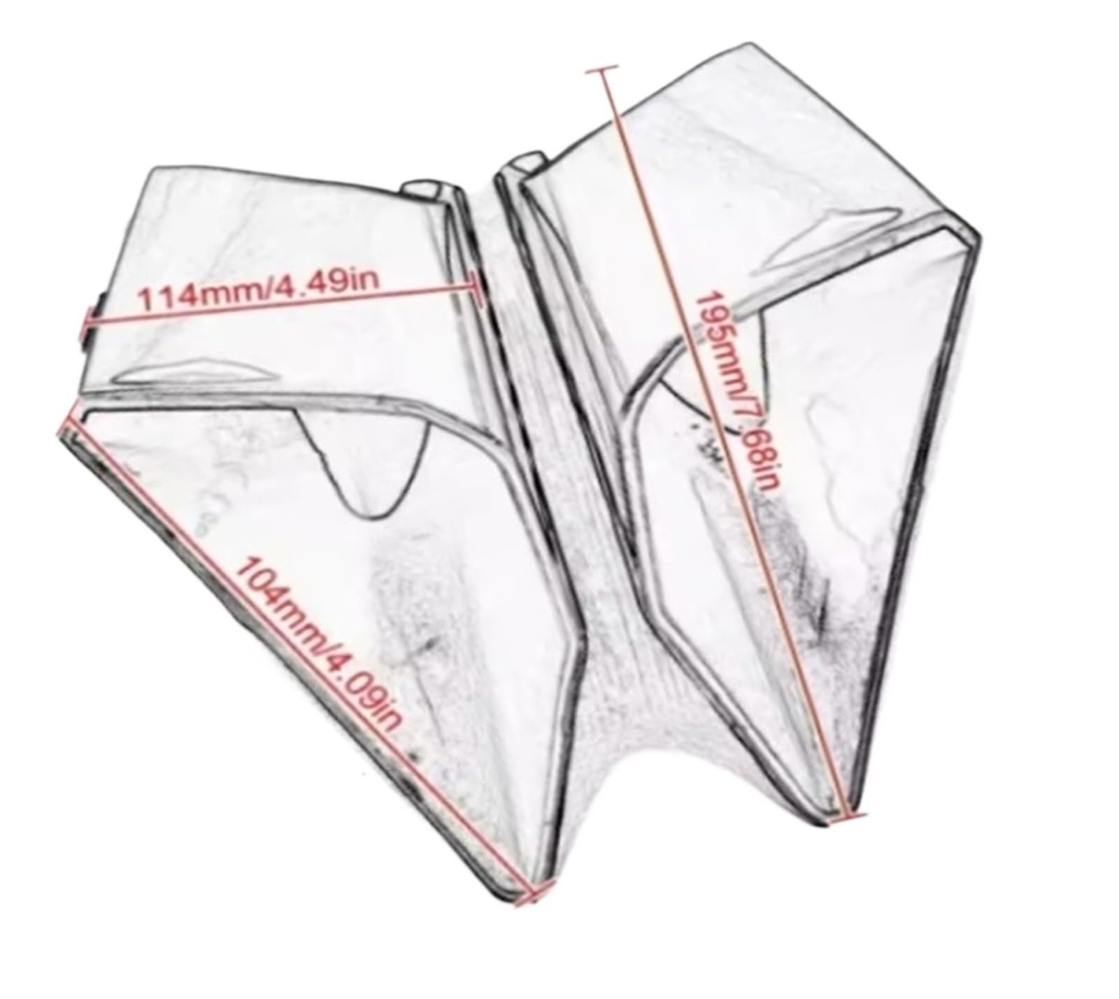 Motorcycle Front Winglets Fairing Wind Deflector Side Cover Kits CBR650R