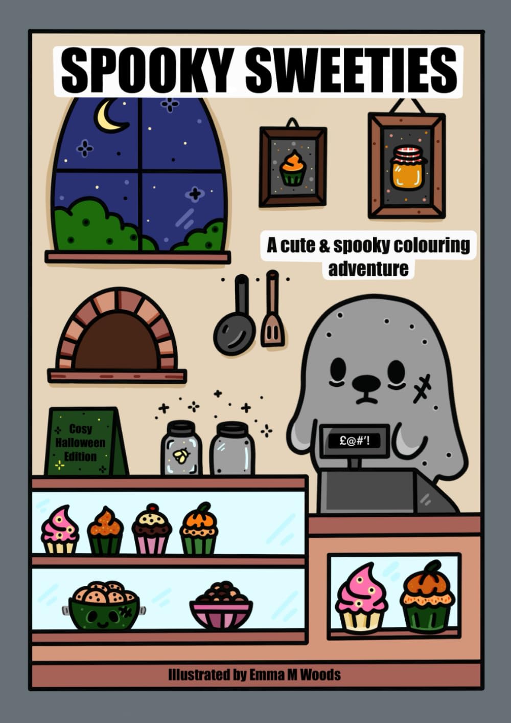 Spooky Sweeties: A cute and spooky colouring book