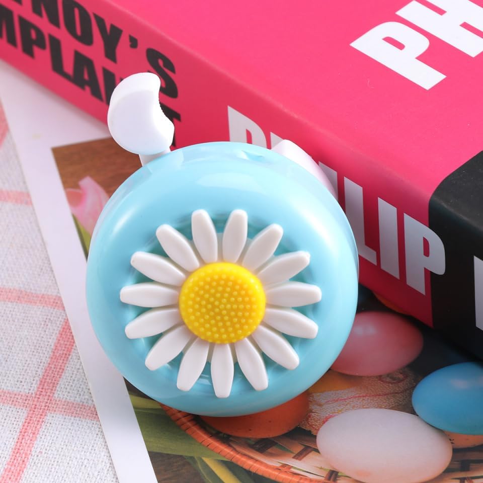 Miniatura 8 de Wakauto 1 campana de bicicleta de hierro fuerte seguro patrón de crisantemo lindo anillo de bicicleta Bell accesorio de bicicleta para niños niños 1