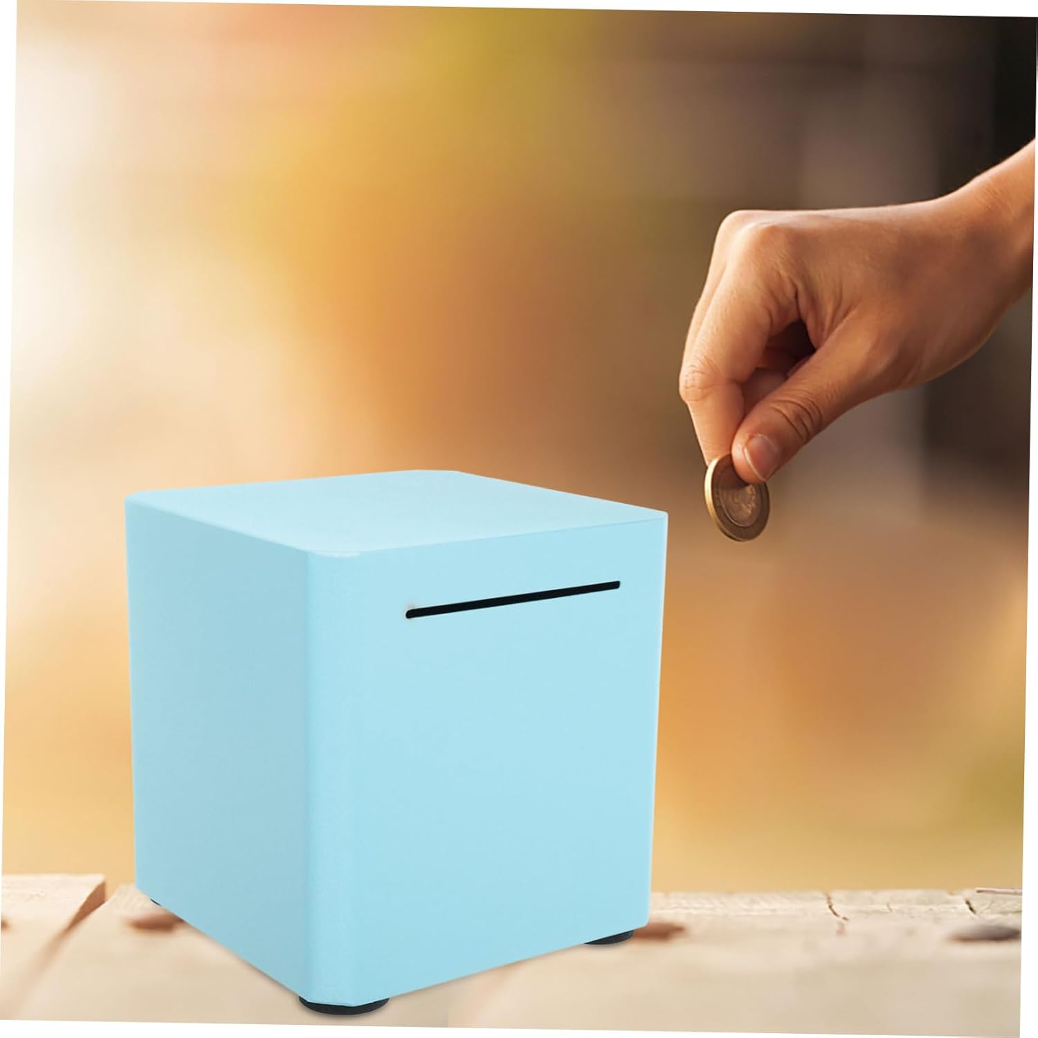 Stainless Steel Piggy Bank Money Box for Adults Coin Jar for Boys and Girls Safe Savings Bank