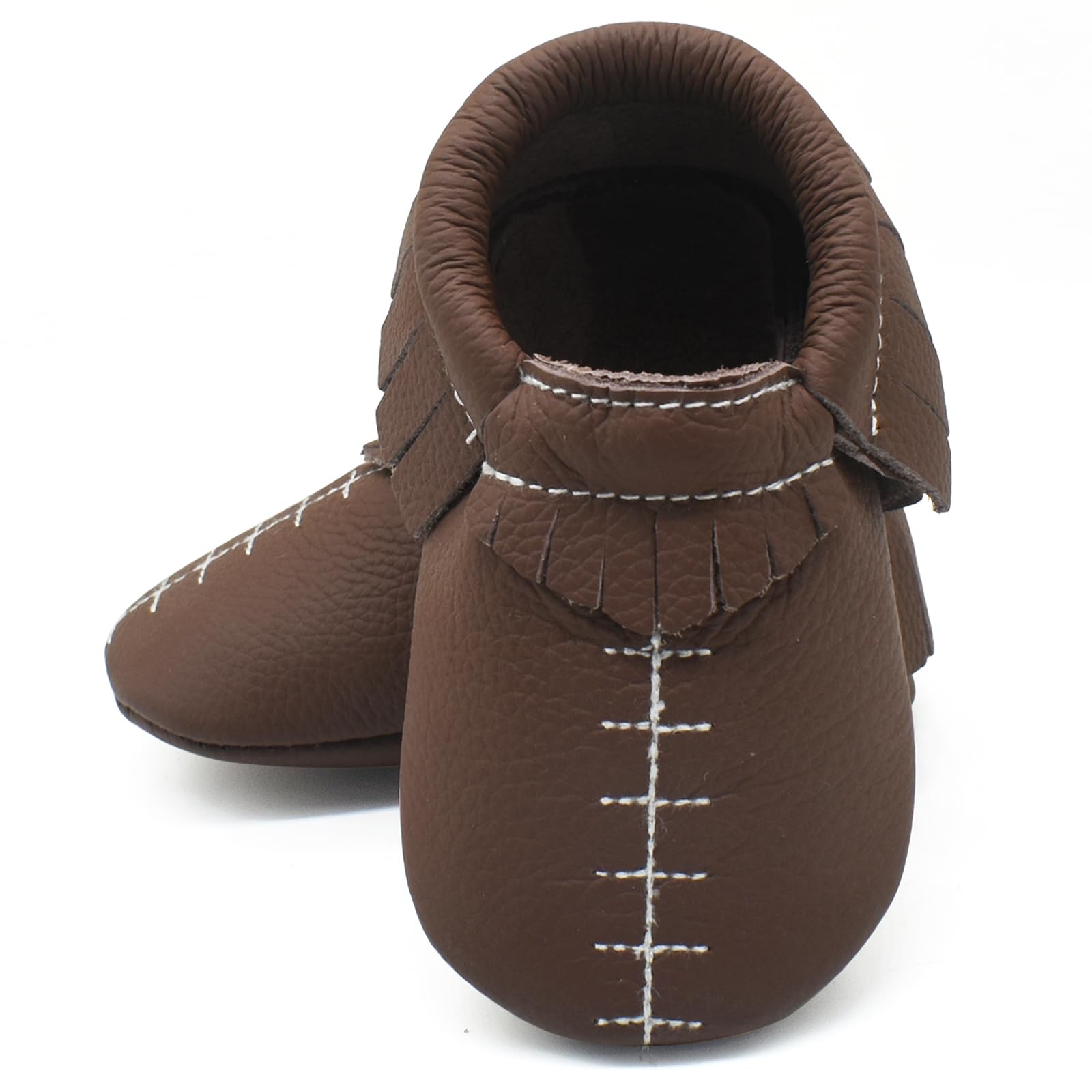 OWLOWLA Baby Moccasins Soft Sole Leather Baby Shoes Infant Toddler Pre-Walker Shoes Baby Boy Girl