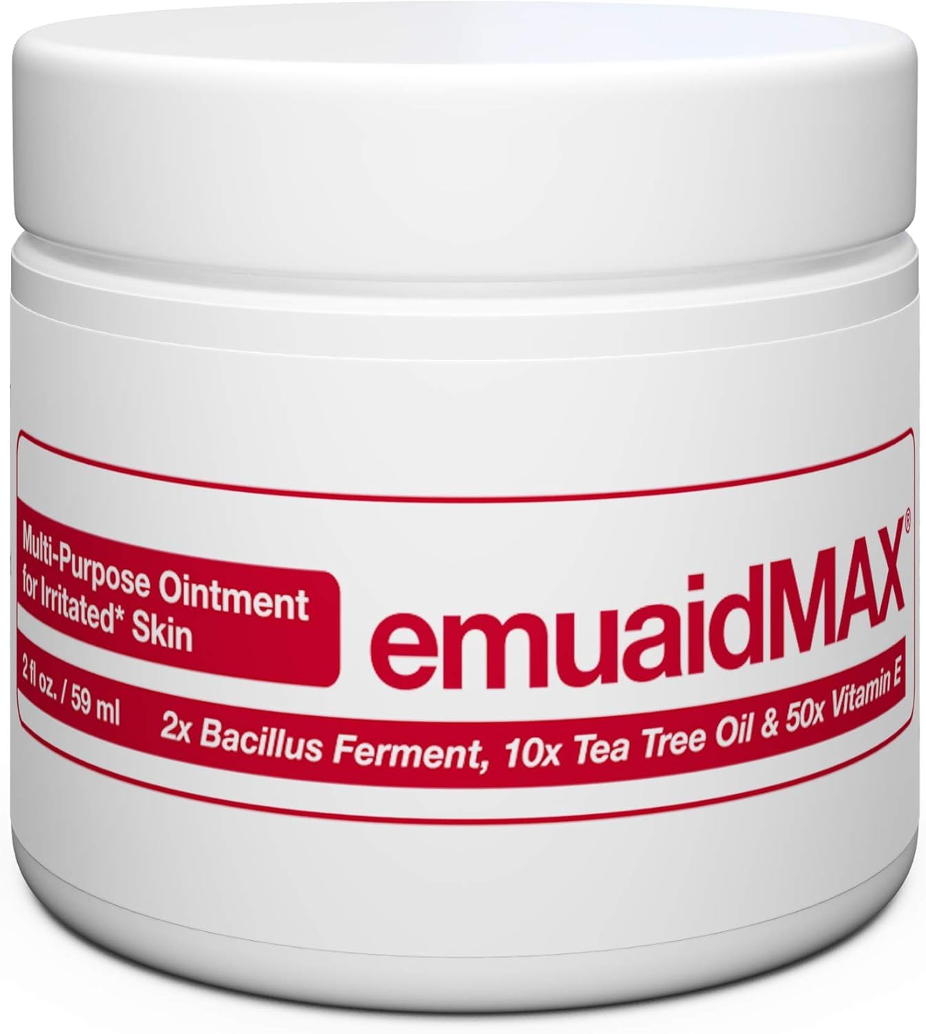 EmuaidEMUAIDMAX Ointment for Itchy Skin Conditions, Maximum Strength Treatment for Athletes Foot, Psoriasis, Jock Itch, Anti Itch, Rash, Eczema, Cold Sores, Blisters and Skin Yeast Infection, 2 oz