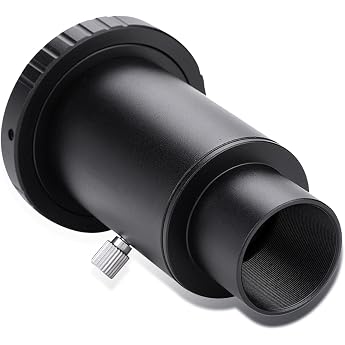 1.25 Inch Astronomy Telescope Extension Tube Camera Adapter Kit Fixed Photography Eyepiece Extension Tube M42 Thread to Reduce Reflection Manual Focus Opening T2 Adapter Ring
