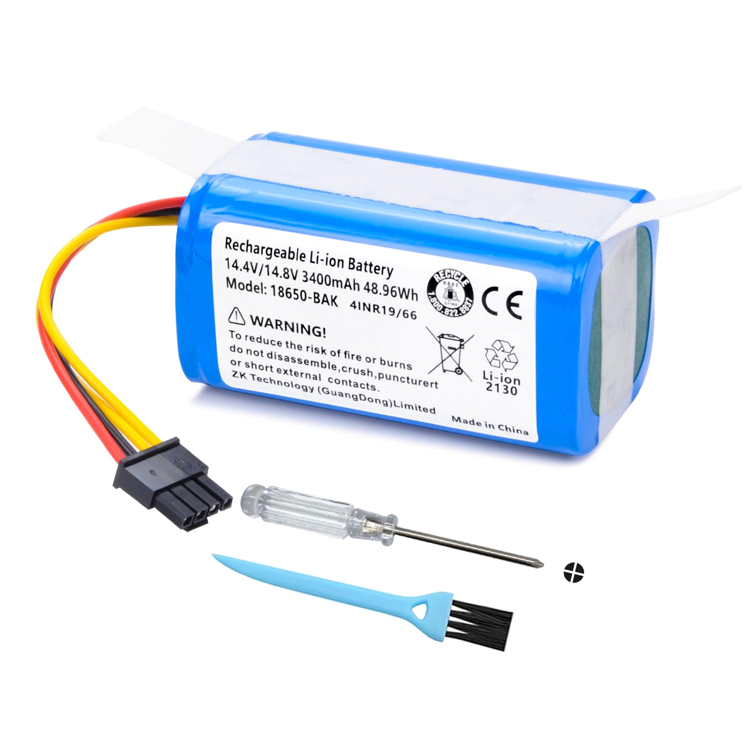 Amazon.com: VR1717 3400mAh Vacuum Battery Replacement for