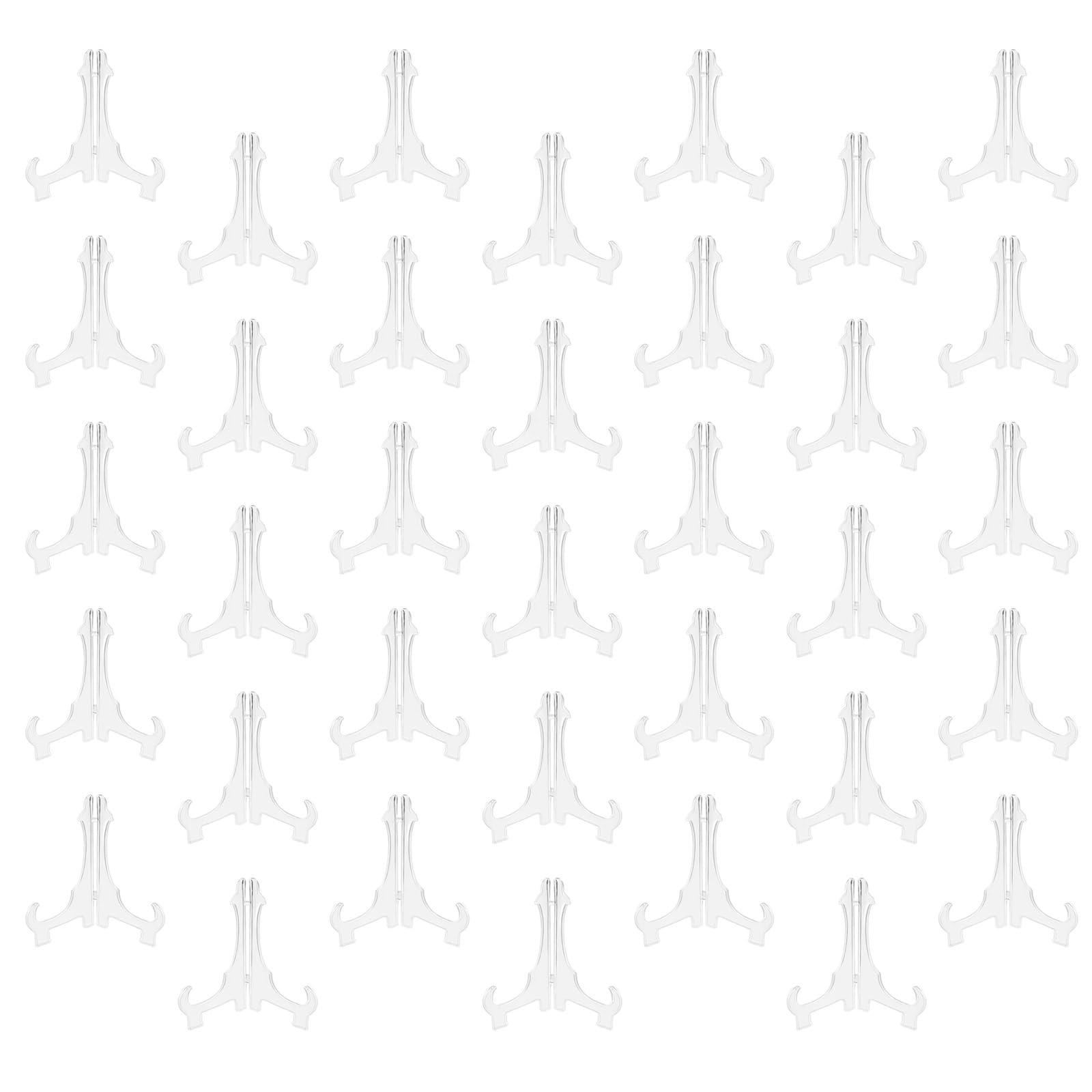 Piceioep Sturdy ABS Plate Stands Heavy Duty for Secure Display of Plates Collectibles Foldable Rack for Compact Storage Foldable Stand