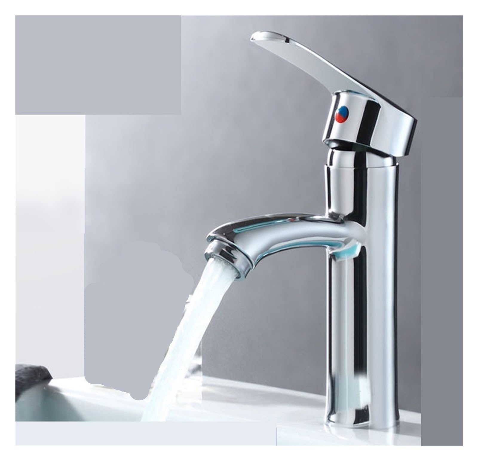 Robinet de lavabo noir mat haut de gamme en acier inoxydable design carré épuré