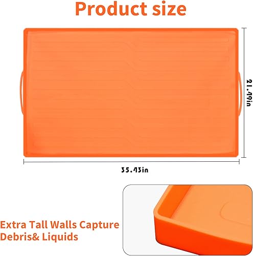 Miniatura 5 de Tapete de silicona de 36 pulgadas para parrilla Blackstone, cubierta de silicona de grado alimenticio de 36 pulgadas, tapete protector de silicona