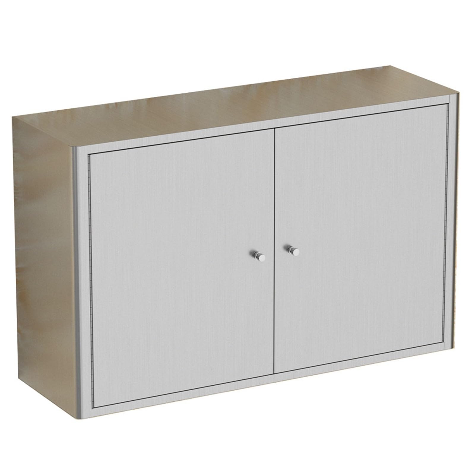 Armario De Almacenamiento De Acero Inoxidable para Montaje En Pared, Alacena De Cocina con Estantes, Armario Auxiliar para Baño, Lavadero U Organizador para Balcón(70 * 50 * 25cm)
