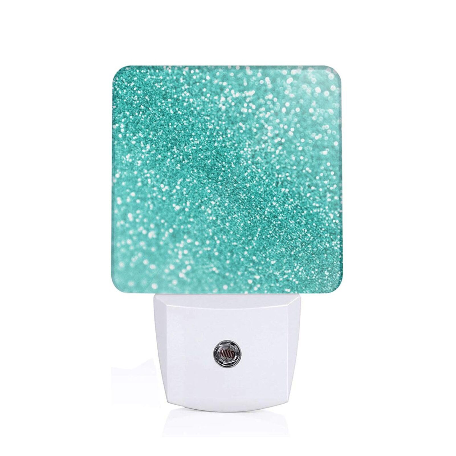 Turquoise teal and mint Led Night Light Lamp With Auto Dusk To Dawn Sensor,Night Lights Plug Into Wall Decorative Nightlight Plug In Night Light Energy Efficient Night Lamp,Night Lights For Adults
