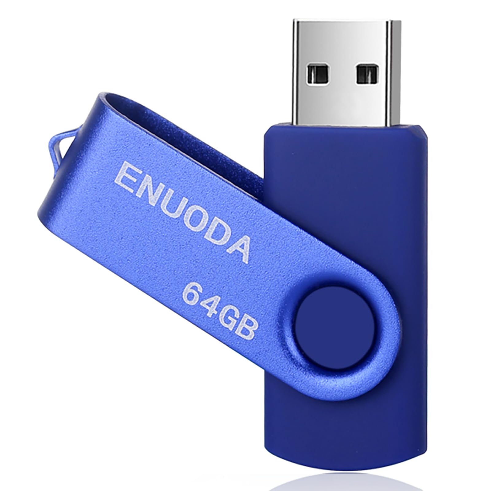ENUODA Memory Stick 128GB USB 2.0 Flash Drives Swivel Design Storage Thumb Drive Pen Drive (Black) — view 16
