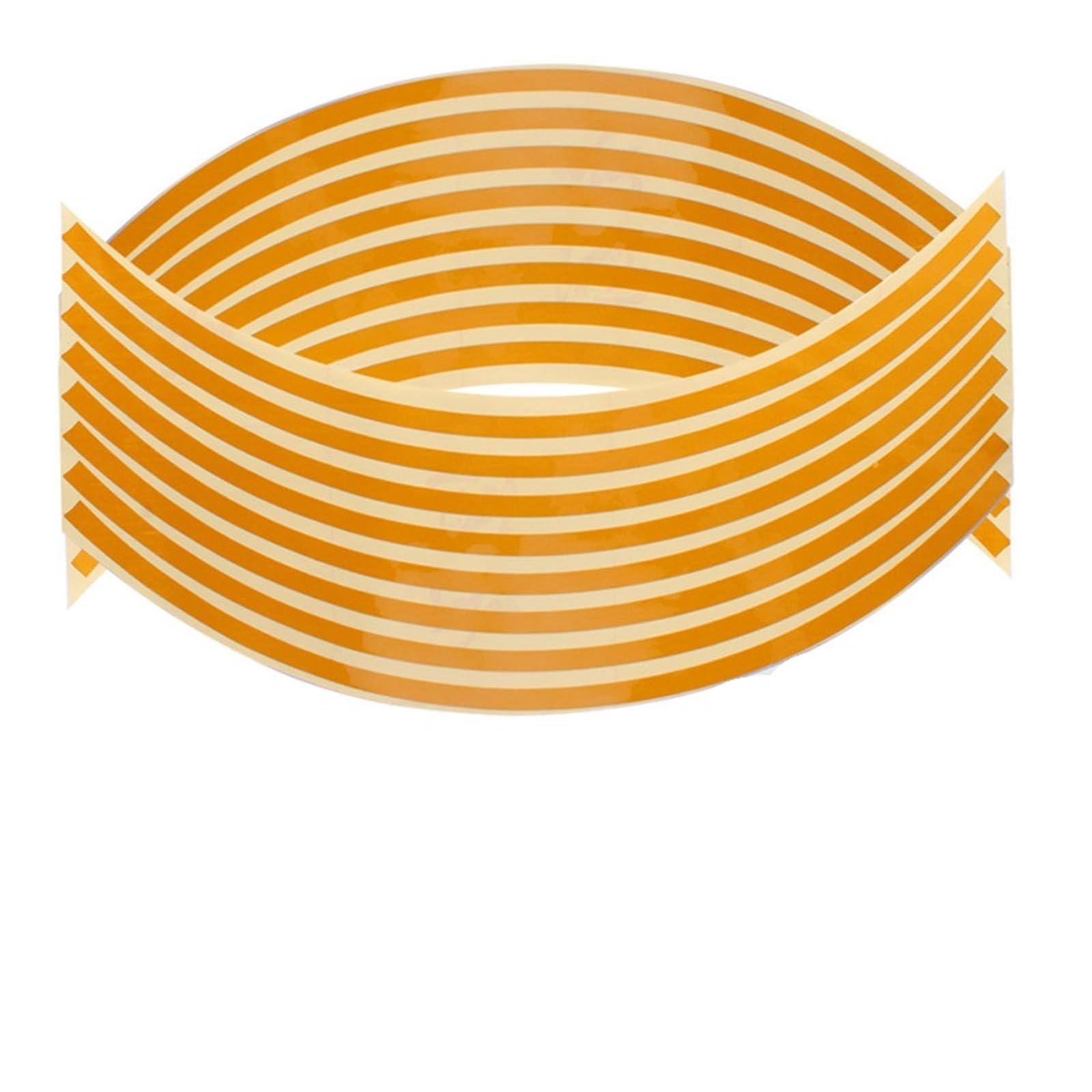 Hub Decals Rim 16Pcs/Set 18inch Strips Motorcycle Car Rim Stripe Wheel Decal Tape Sticker Lots Reflective Material Road Safety Reflect Stripe Tape(Yellow)