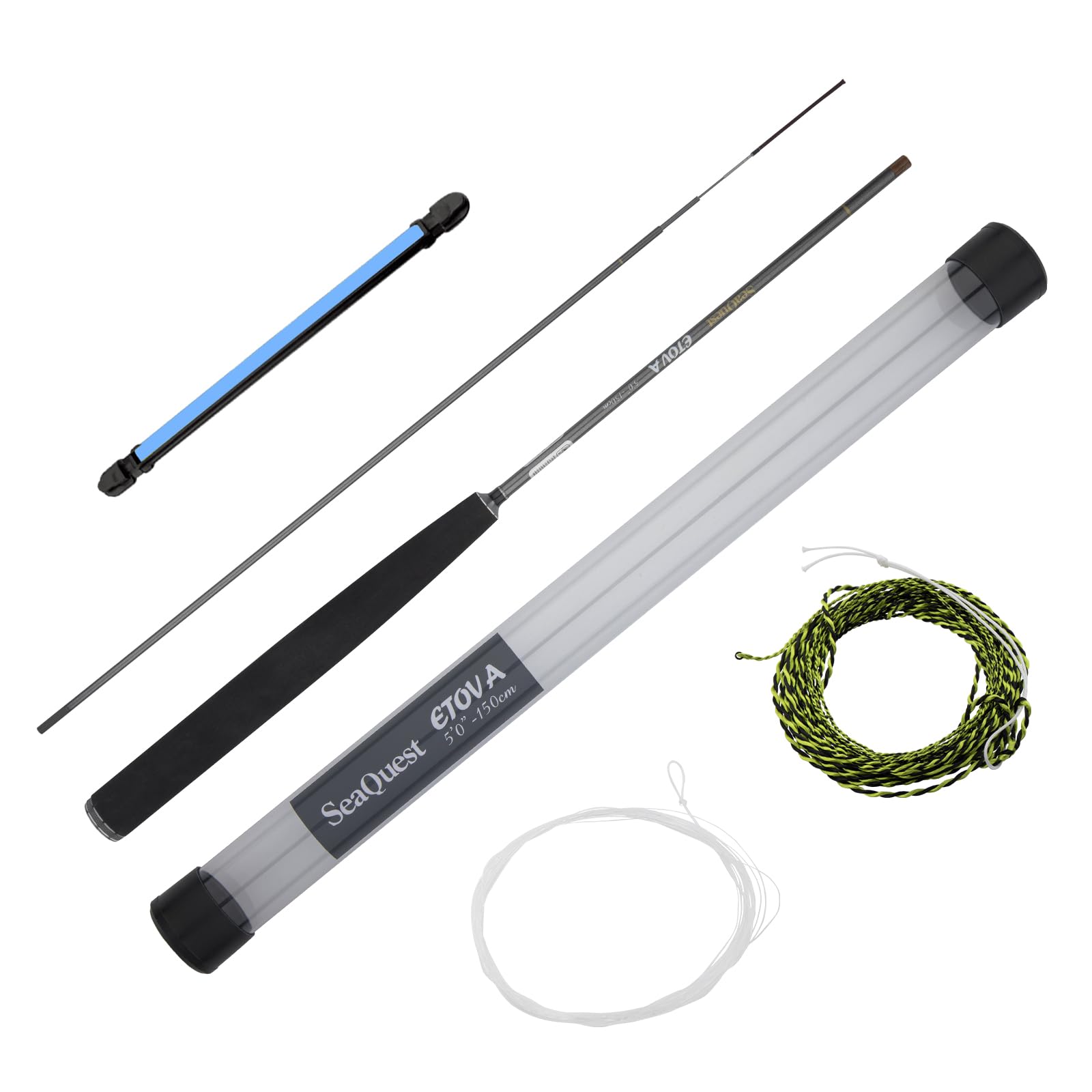 SeaQuest Silvery ETOVA 5FT 150CM Tenkara Rod tuwa ETOVA 5' qiangse