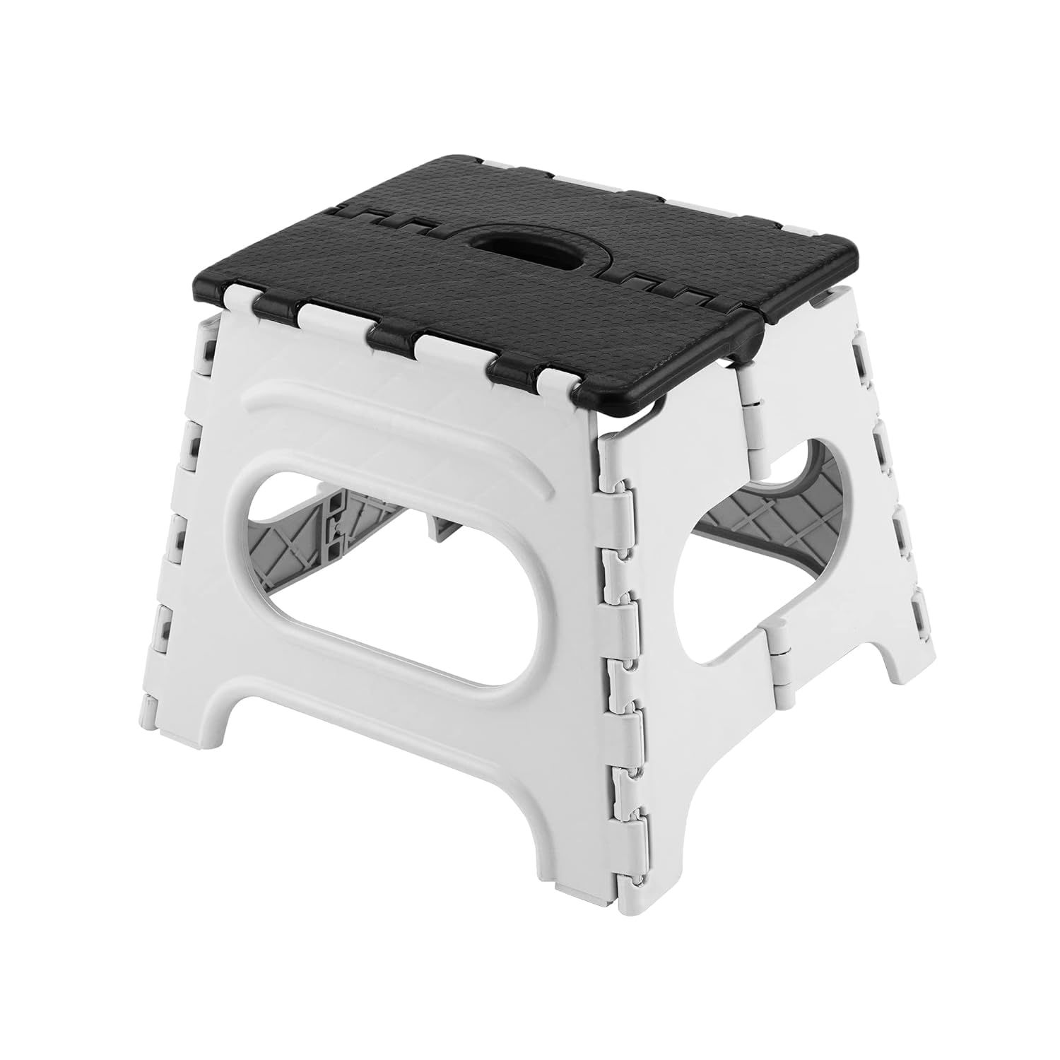 Flottian Folding Step Stool for Adults and Kids Holds Up to 90 Kg,Non-Slip Folding Stools with Handle, Compact Plastic Foldable Step Stool for Bathroom, Bedroom, Kitchen Gray,1PC (12 inch)-image-43
