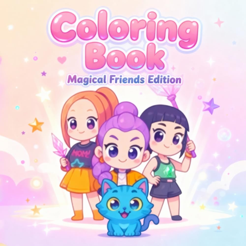 Coloring Book - Cozy Kawaii Adventures