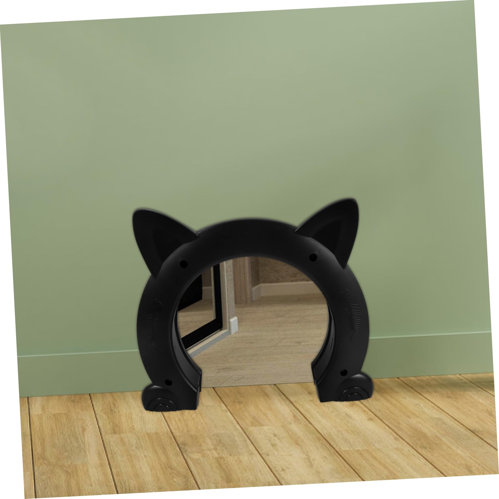 Katzentür Innentür Aus Kunststoff Für Katzen Katzentürhalter Mit Katzendesign Haustierbedarf Für Einfache Reinigung Und Installation