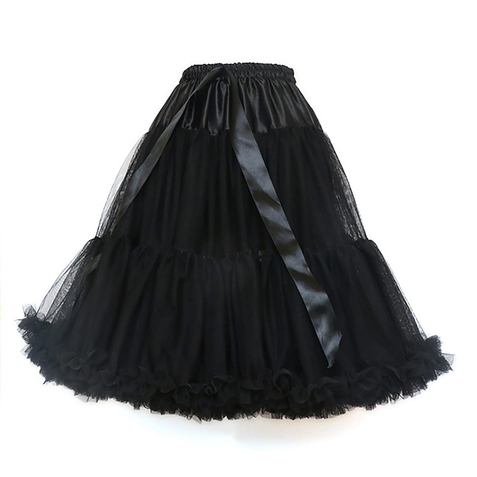 Tütü Damen Tutu Röcke Retro Ballett Unterrock Petticoat Tutu High Waist Pailettenrock Festlich Ballkleid Ballkleider Elastisch Tanzkleid Cosplay Tutu Tüllkleider Faschingskostüme