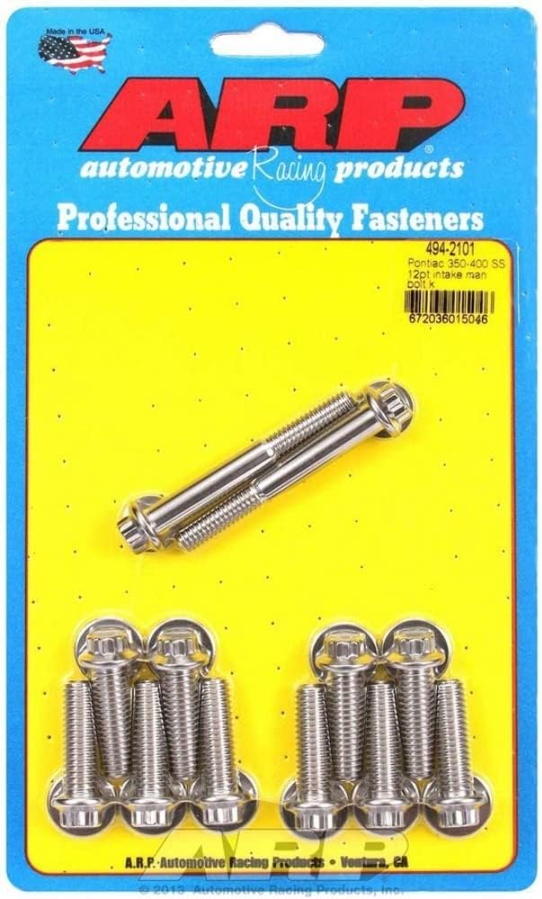 ARP 494-2101 Pontiac 350-400 SS 12pt intake manifold bolt kit