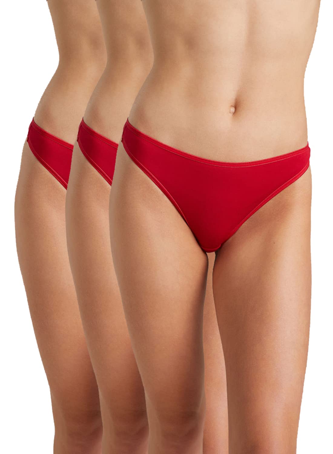J.B.COLLECTIONWomen's Cotton Thong (Pack of 3)