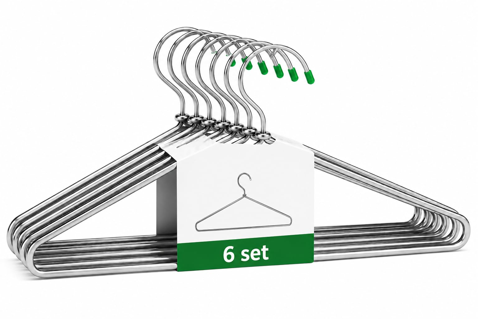 Premium Stainless Steel Clothes Hangers | Rust Proof Heavy Duty Metal Wire Hangers with Smooth Edges | Space Saving Closet Hangers for Shirts, T-Shirts, Dresses, Jackets & Pants-image-13