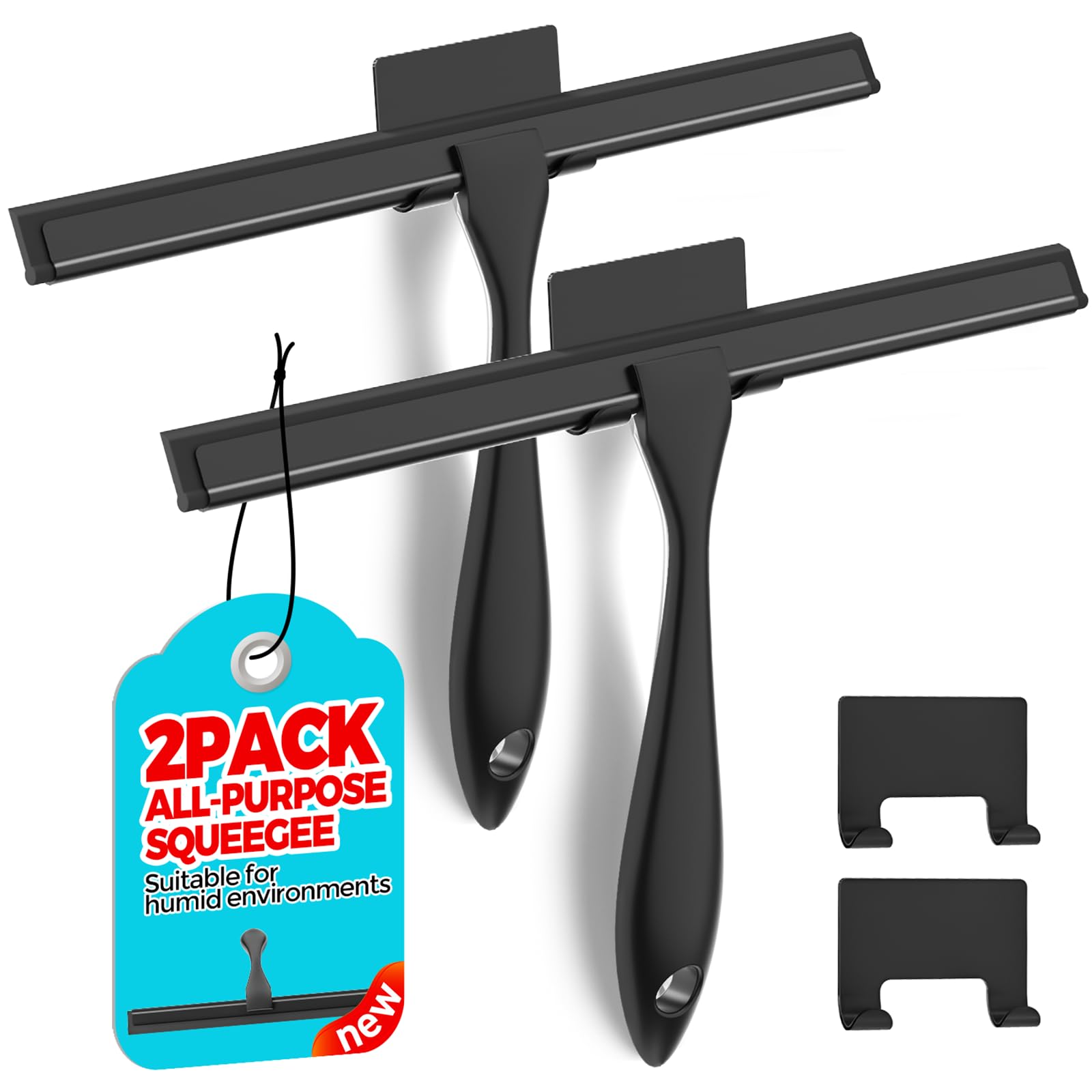 ALFLOD 2PACK All-Purpose Shower Squeegee