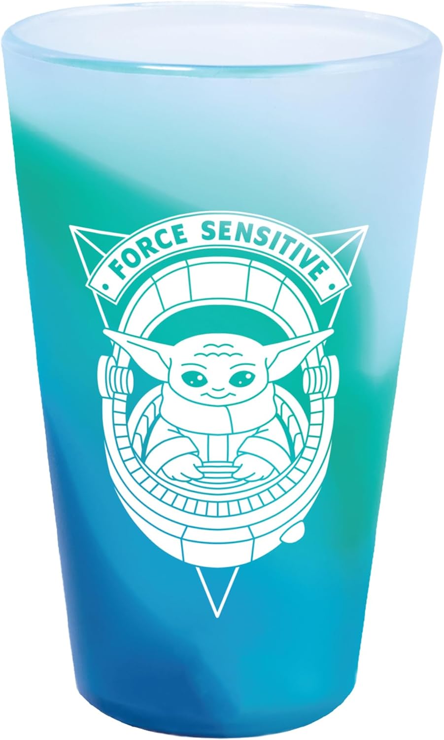 WinCraft 16 oz Silicone Pint Glass Star Wars Mandalorian Grogu