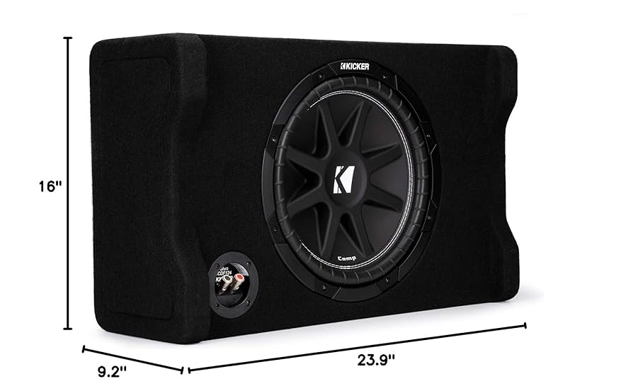 KICKER Comp ウーファー 44KKP212 4Ω KKP212 (44KKP212) 30cm 純正BOX+2chアンプ+配線セット キッカー