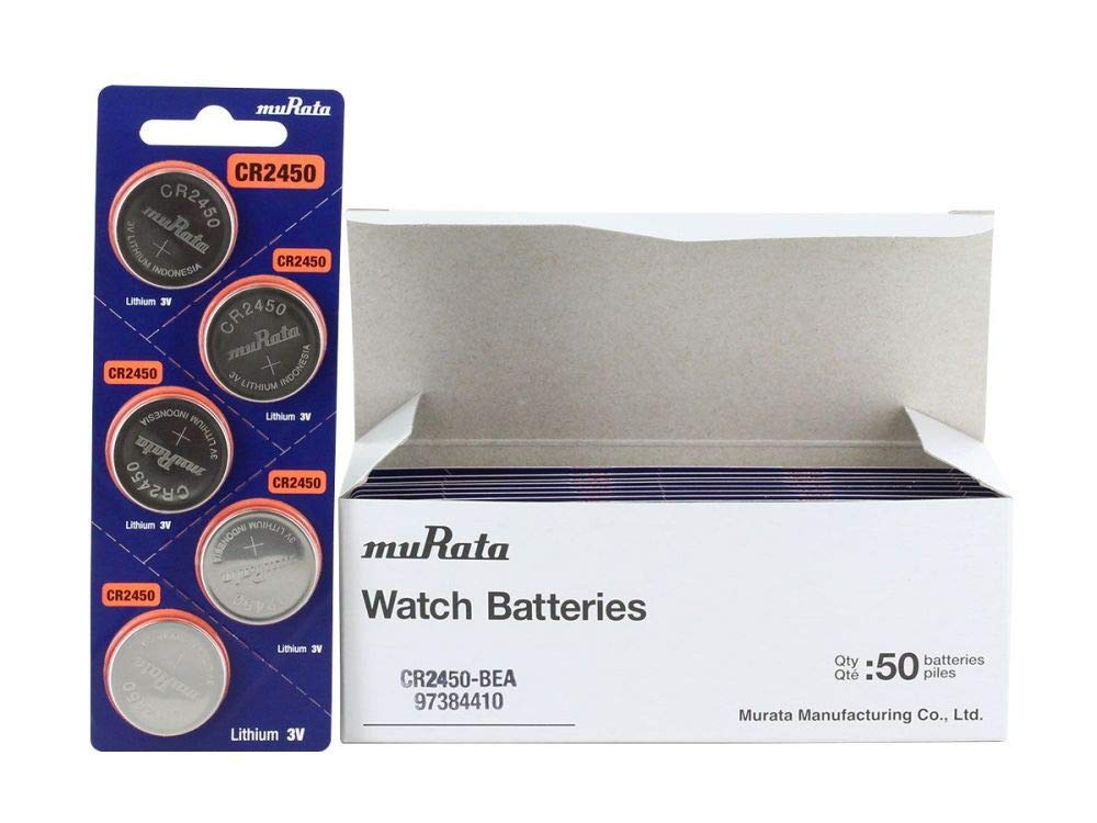 SONY CR2450 is now Murata CR2450 3V Lithium Batteries - 50 Pieces
