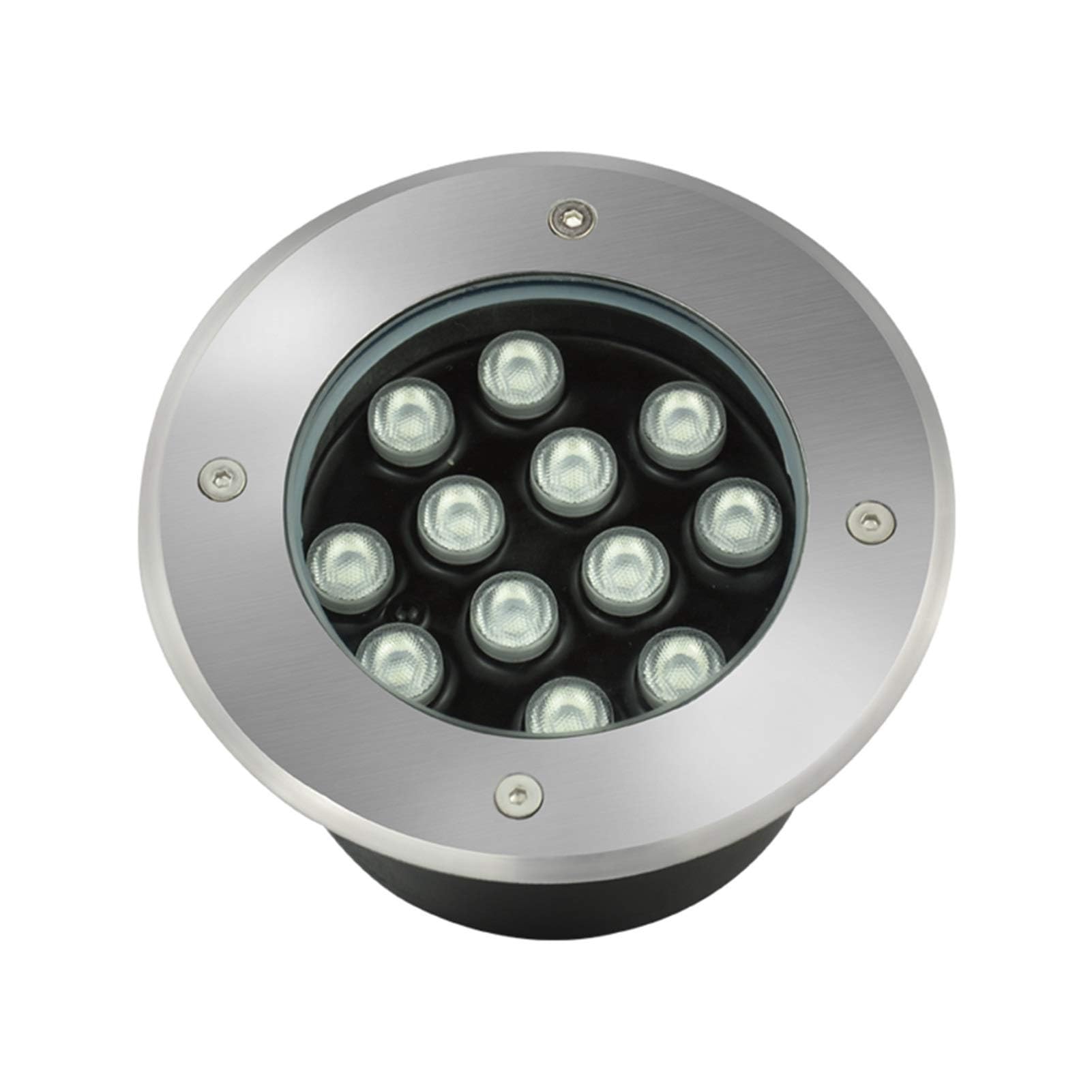 BCJMKDX LED Underground Light, LED - AC85~265V, IP67 Waterproof Underground Recessed Floor Light, Aisles, Bridges, Outdoor Spot(RGB,3W)