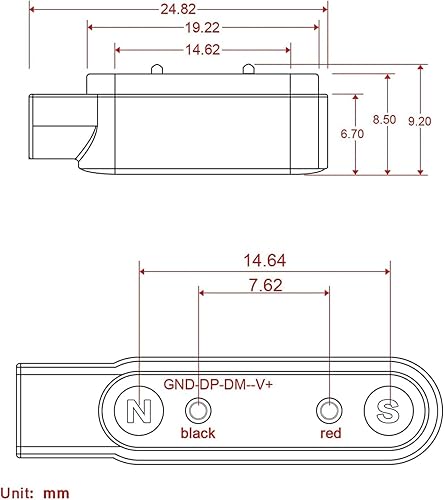 Miniatura 5 de Aliwisdom [Paquete de 2] Cargador universal para reloj inteligente magnético de 0.300 in, accesorios para reloj inteligente universal de 2 pines,