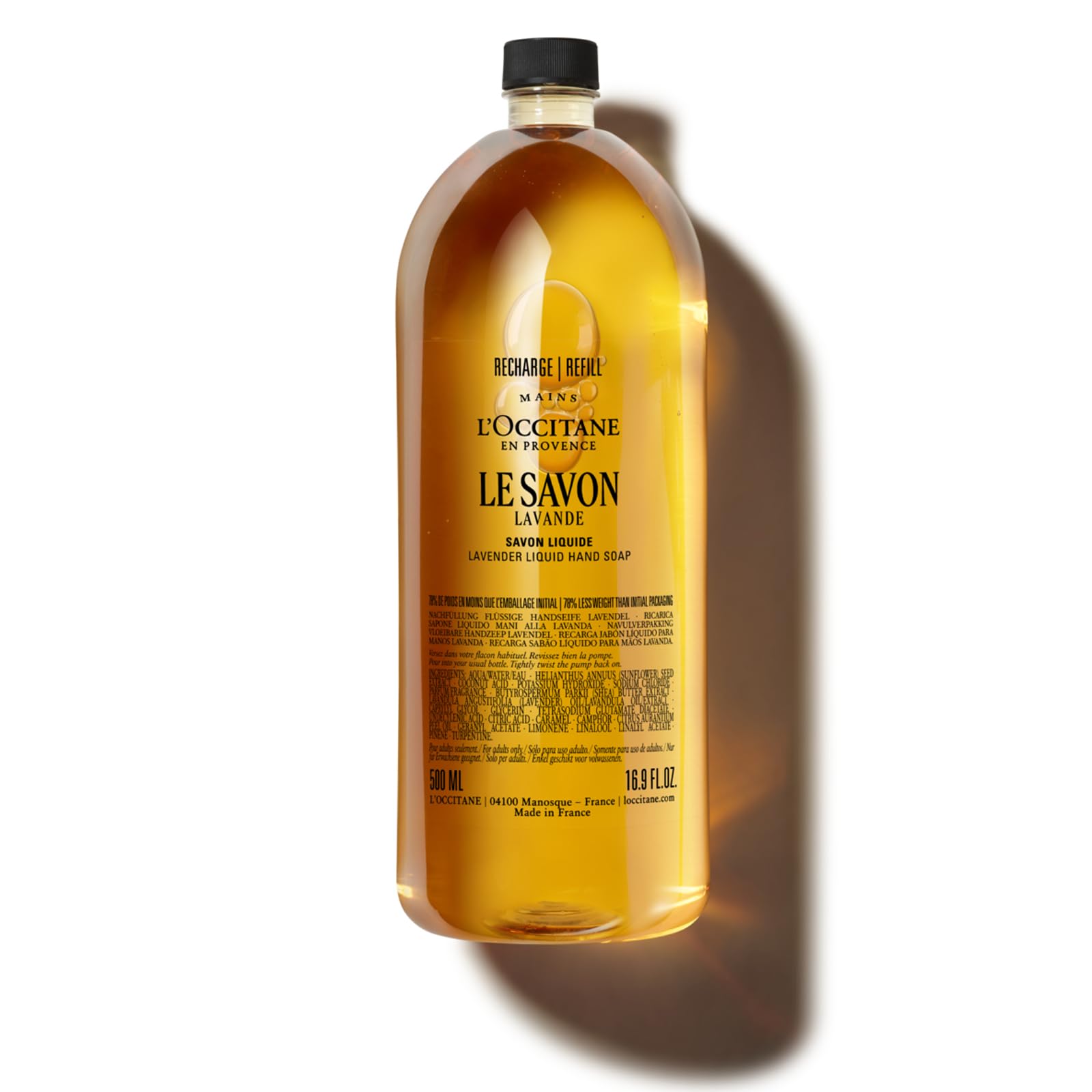 L'OCCITANE - Lavender (Lavande) Liquid Soap Refill - 500 ml