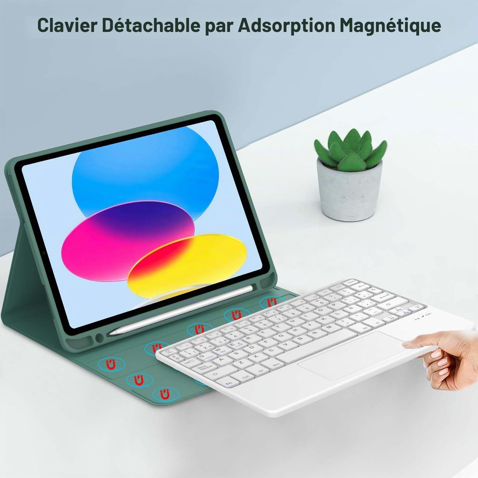 Clavier avec Touchpad pour iPad A16 11eme Generation/10eme Generation 10.9"