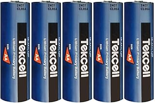 (5-Pack) SB-AA11 AA 3.6V 2400mAh Lithium Battery for Tekcell SB-AA11 Battery Non-Rechargeable