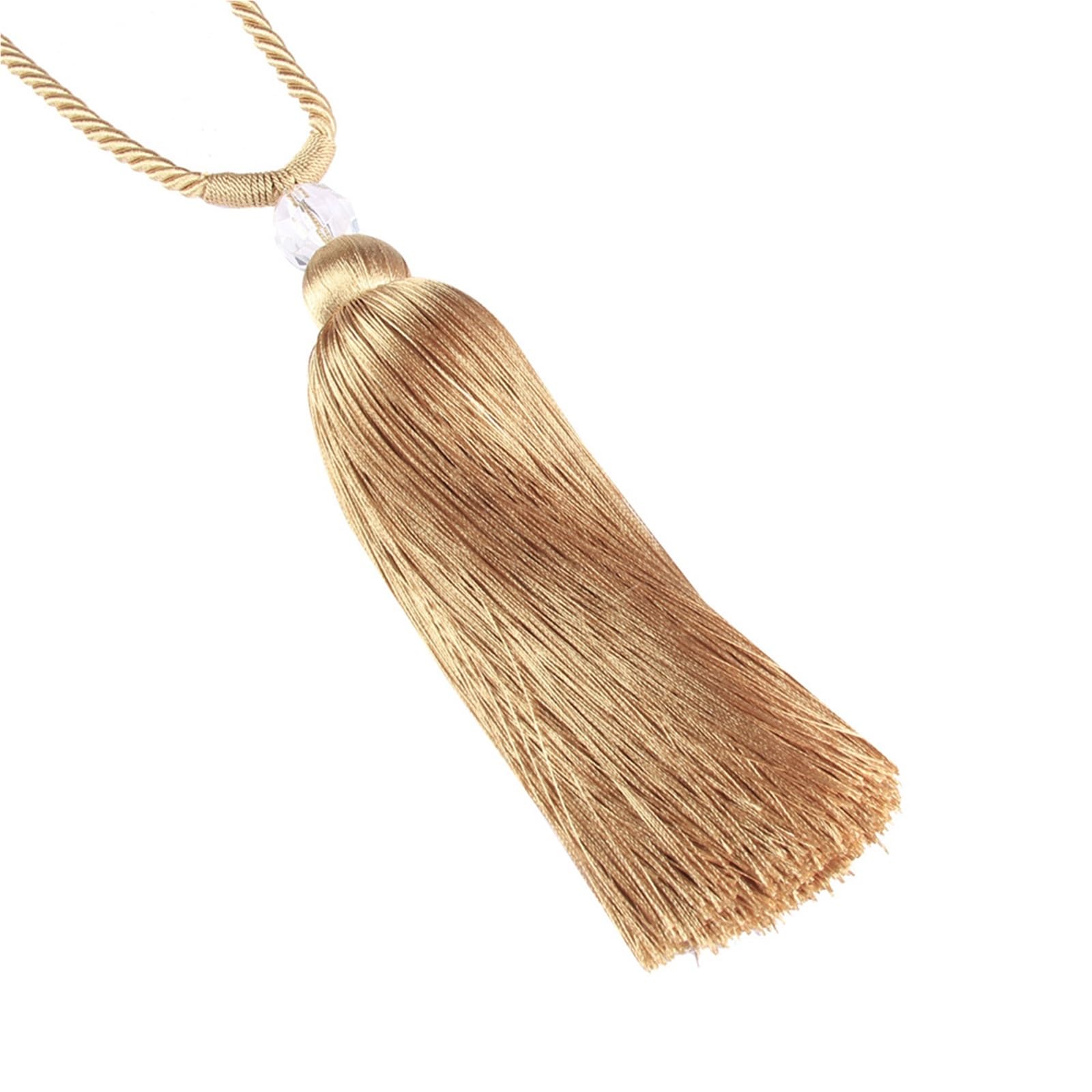 LYVQZPWLRLes rideaux magnétiques, Embrasse de rideau magnétique, 1 pièce, pompon décoratif, accessoires de chambre, rideaux de fenêtre, sangle de retenue, support de clip de rideau, boucle, corde(Deep