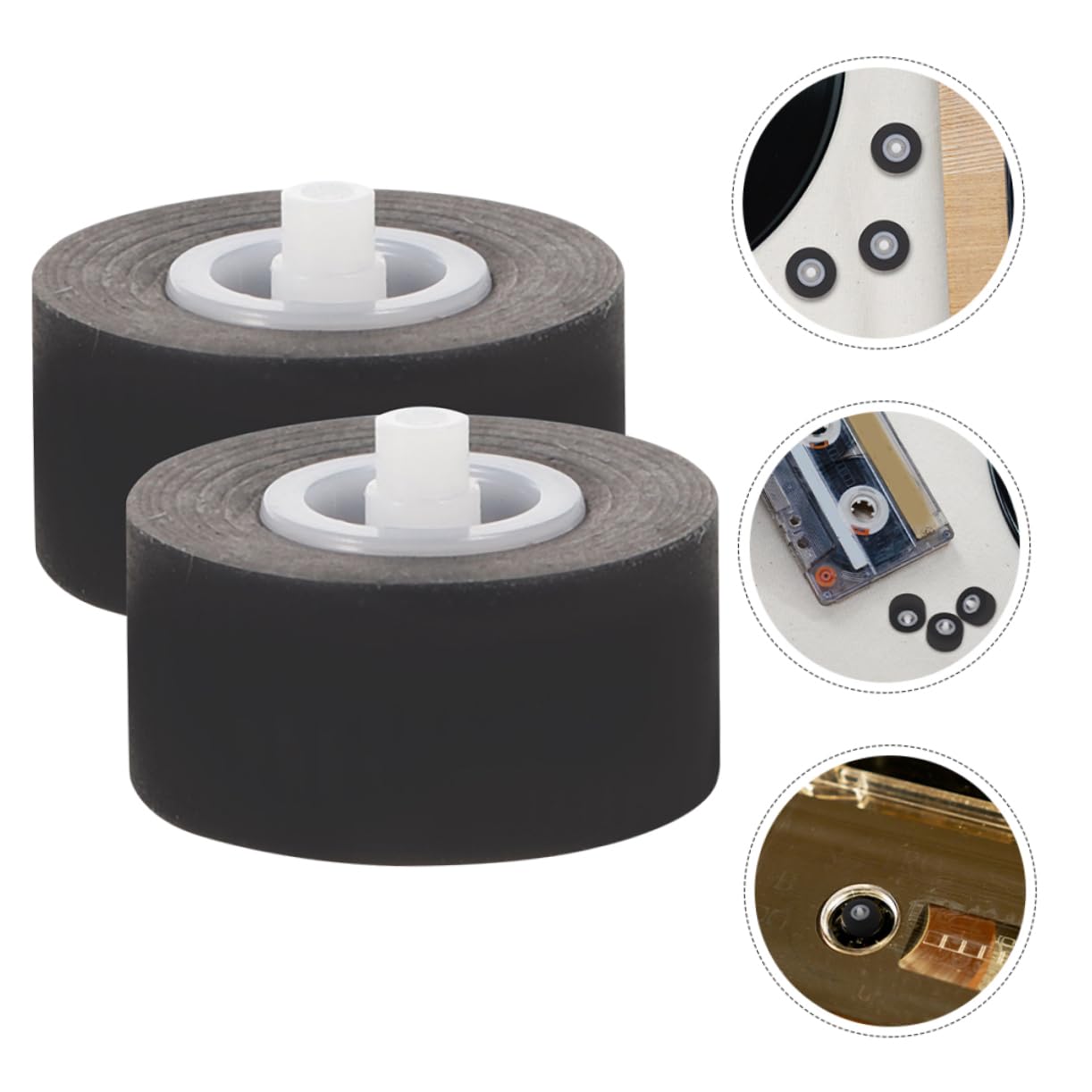 KONTONTY Recorder Machine Pinch Roller Tape Player Repair Audio Equipment Accessory Precision Craftsmanship