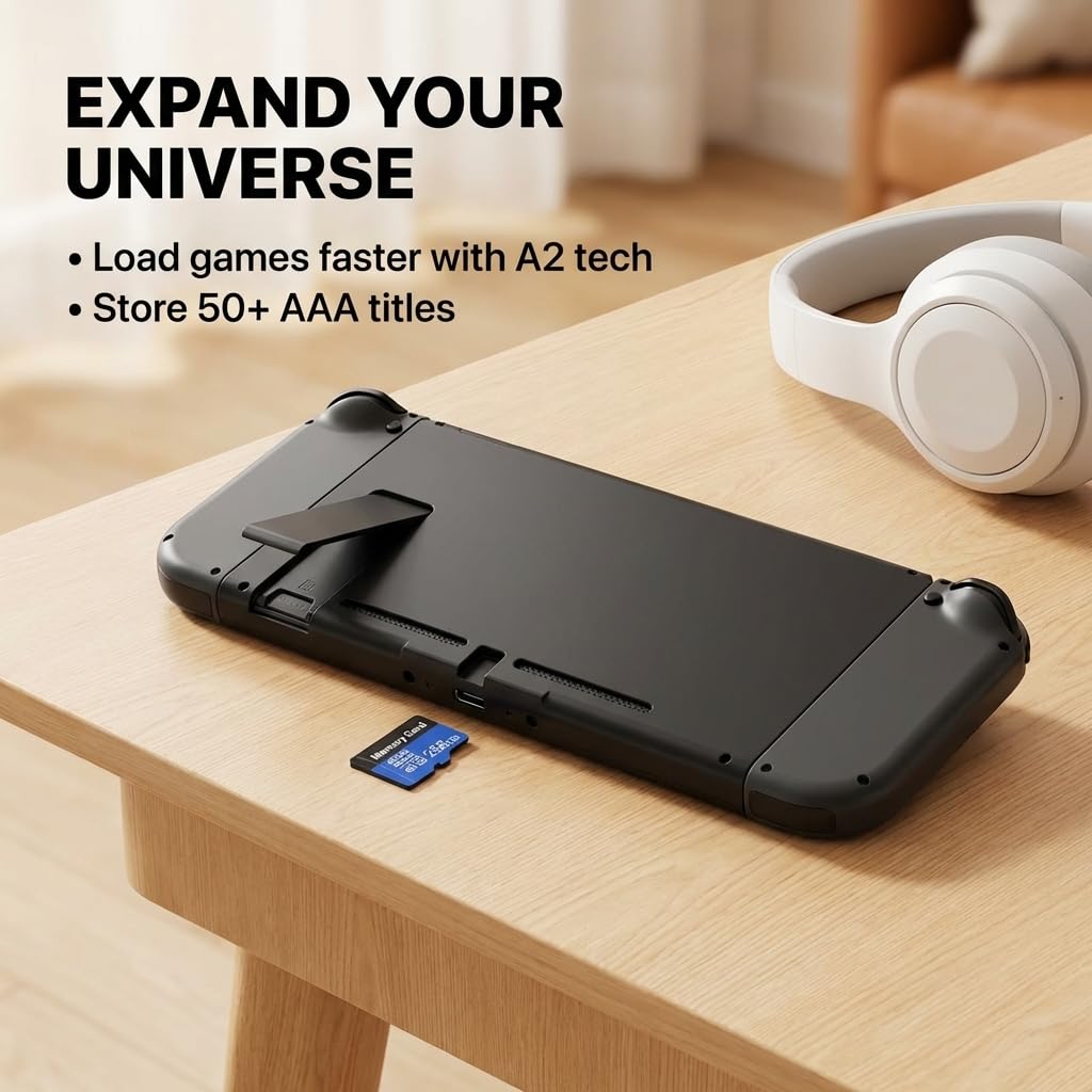 Tarjeta Micro SDXC SD Card 256GB Alta Velocidad (A2, U3, V30, Clase 10) con Adaptador SD Tarjeta de Memoria para Cámara,Teléfono,Tablet,Switch,Videocámara, Micro SDXC SD Card - 5