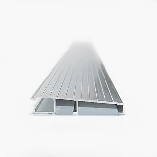 Adjustable Aluminum & Hardwood Threshold Waterproof and Hidden Screws -Add-on Extension Available - Heavy Duty - Commercial and Residential Multiple Sizes Available (Clear, Extension 36")