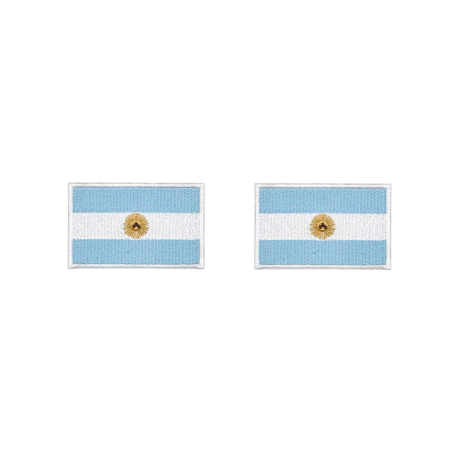 NIISDROP Argentina Flag Patch Velcro, Argentina Accessories, 2Pcs 8x2 | Tactical Morale P…