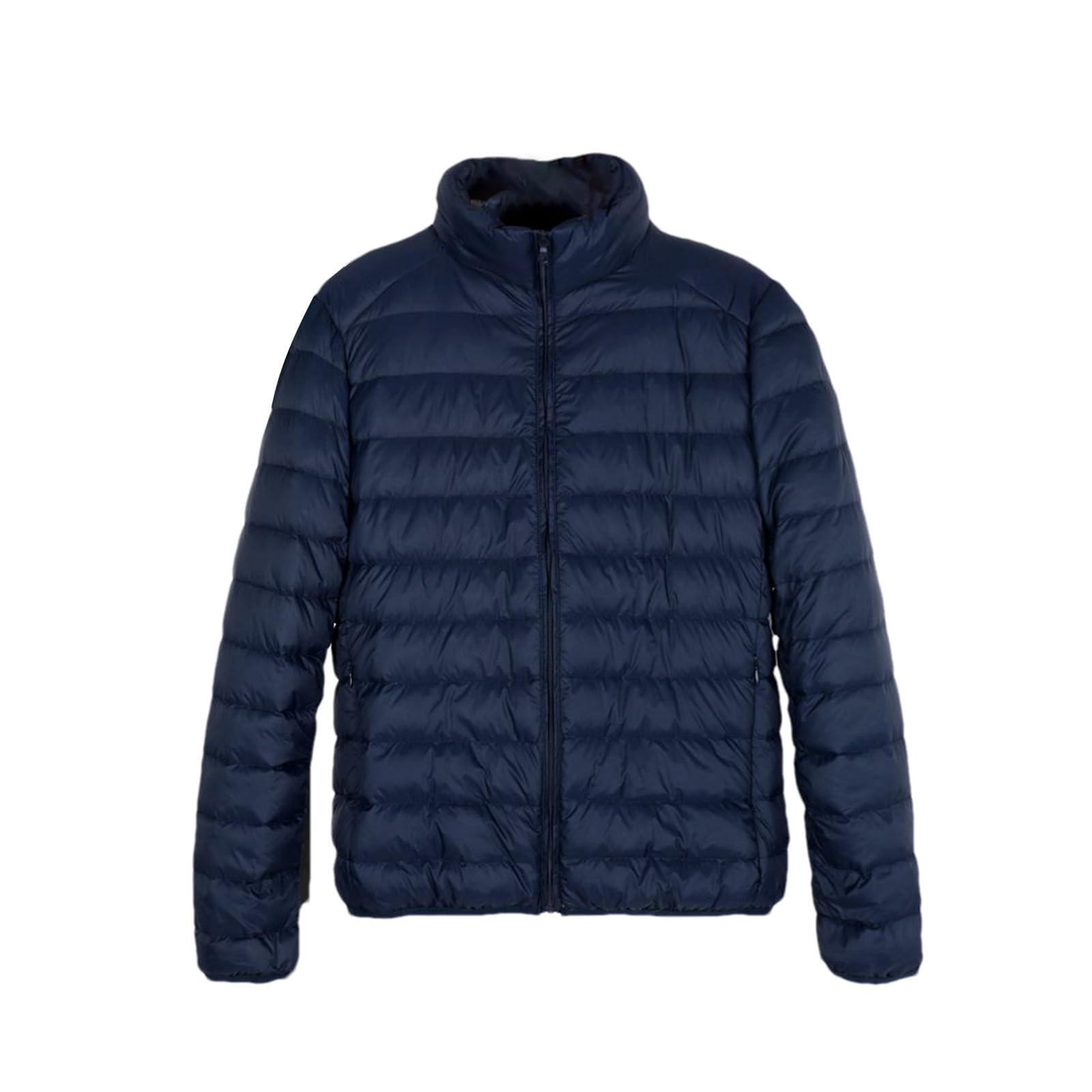 Chaqueta de plumón para Hombre de Invierno de Tela Mate, Chaqueta de plumón Ultraligera, Cortavientos, Chaqueta de Plumas, Abrigo Ligero y cálido