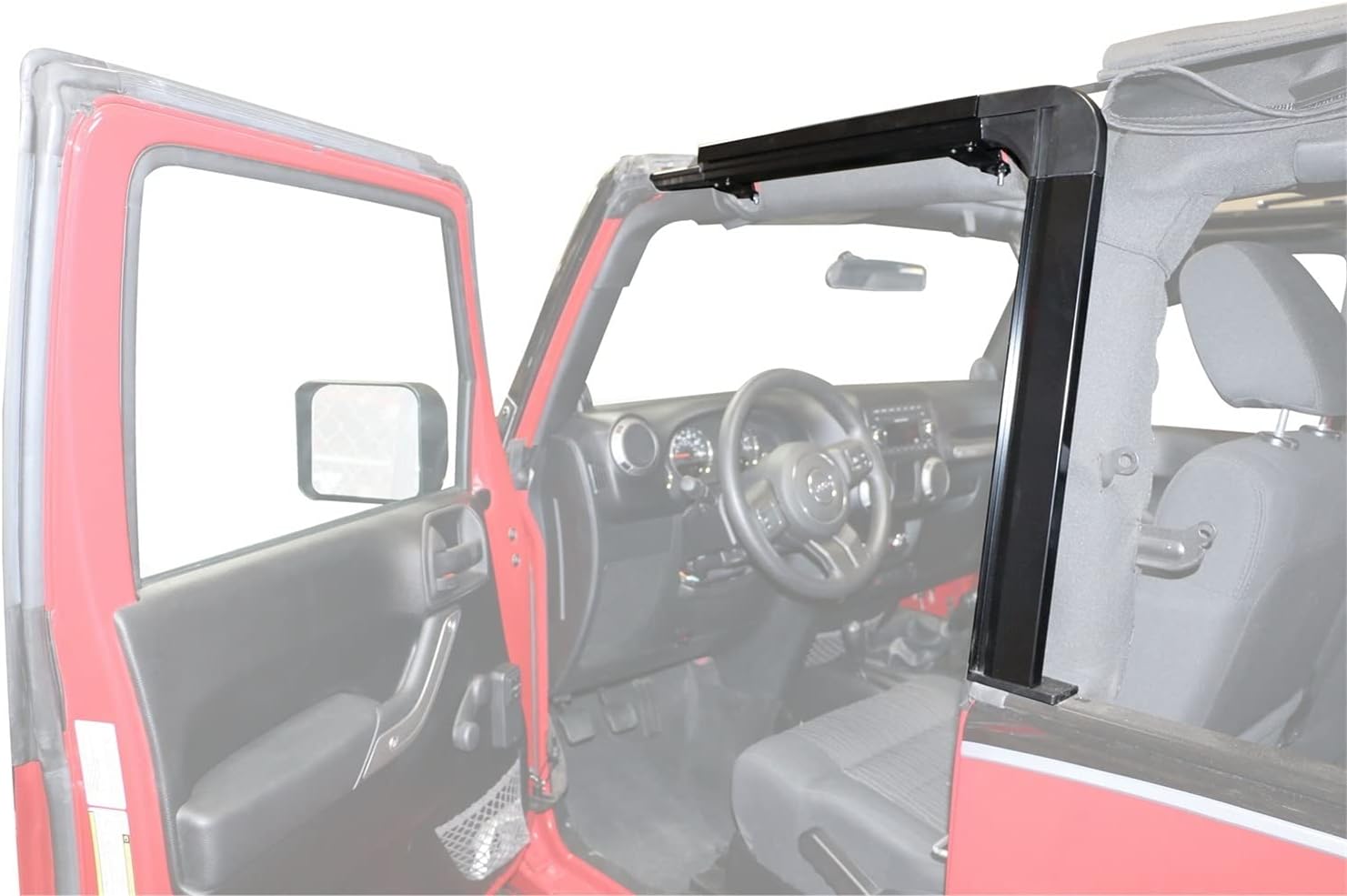 RAMPAGE PRODUCTS Rampage Door Surround Kit | Black | 61099 | Fits 2007 - 2018 Jeep Wrangler JK 2-Door