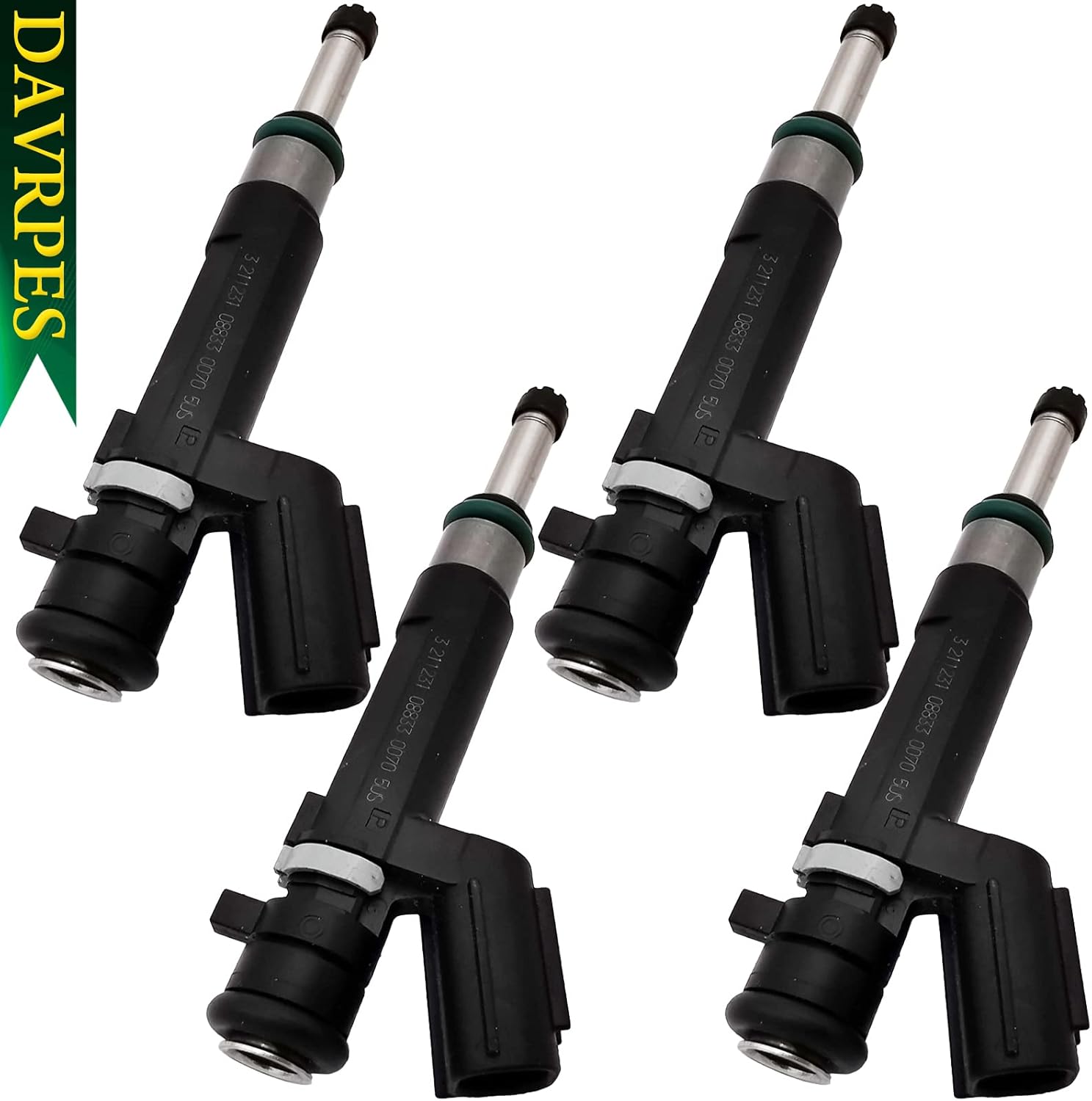 4PCS 16600-1KT0A FJ1192 Fuel Injector Nozzle 6 Holes Disc Engine For Nissan Versa 2012-2019, Versa Note 2014-2016 4 Cyl 1.6L HR16DE Replace#166001KT0A｜67799｜842-12379