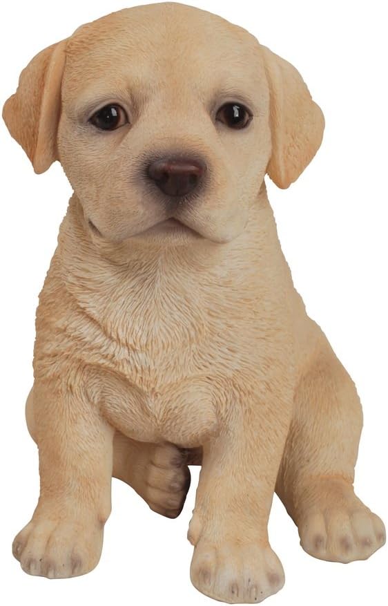 hi-lineギフトLtd。Labrador Puppy Garden Statue イエロー 87771-Q