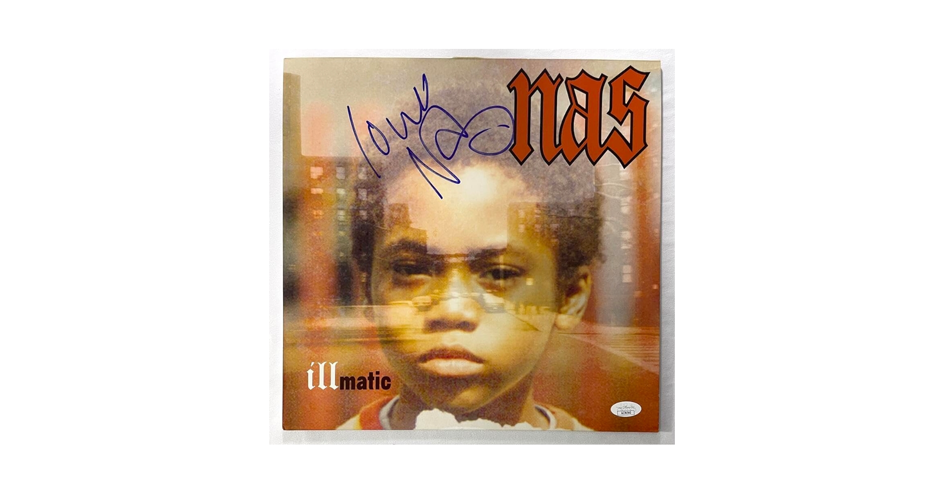 美品直筆サイン入り‼️NAS illmatic USオリジナル Nasir Jones Nas Signed Autograph Album Vinyl Record - Illmatic