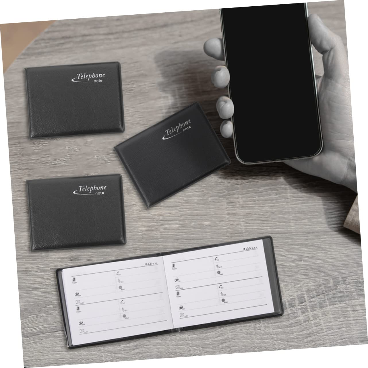 EXCEART Lot de 12 Mini carnet d'adresses - Petit répertoire téléphonique pour Portefeuille