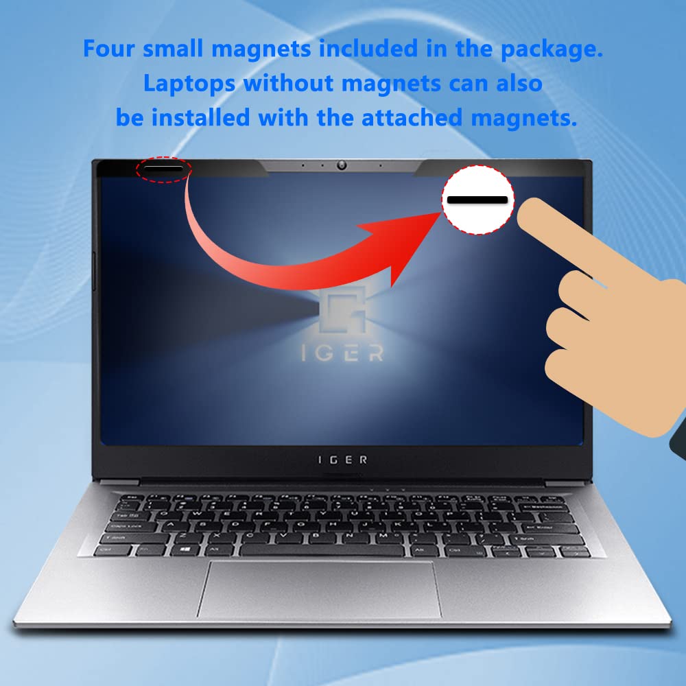 HaruYo Filtre Confidentialité Magnétique 14 Pouces - Anti-Lumière Bleue - Pour Ordinateur Portable