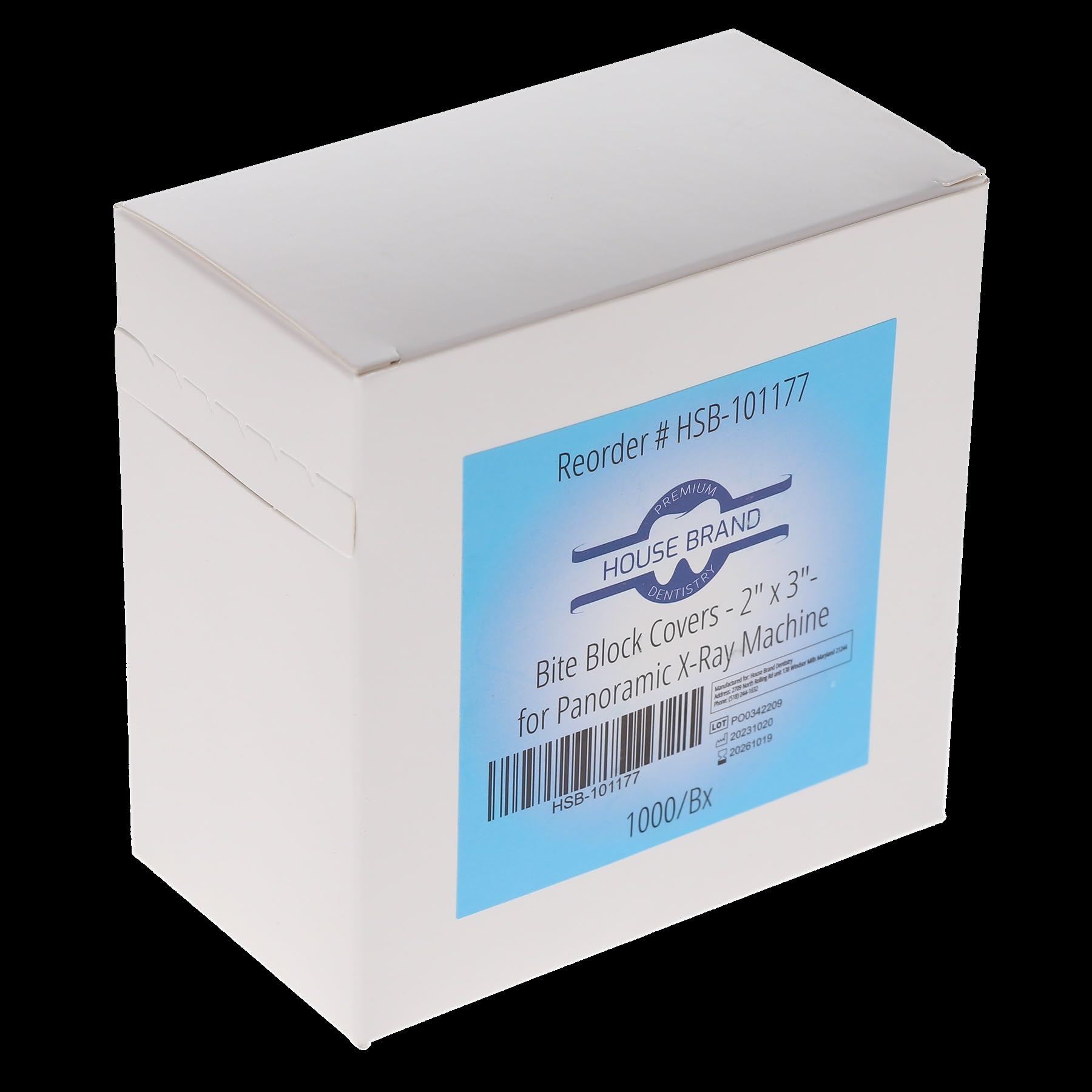 HSB 101177, Bite Block Covers for Panoramic X-Ray Machine, Disposable, Hygienic & Protective, 2