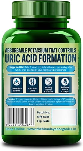 Miniatura 2 de Citrato de potasio 800 mg (120 tabletas vegetales) 100% herbario sin efectos secundarios conocidos - por pharmacylife
